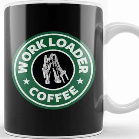 Baskı Dükkanı Alien Work Loader Coffee Starbucks Kupa