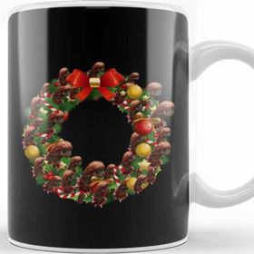 Baskı Dükkanı Alien Xenomorph Multiface Christmas Wreath Kupa Bardak