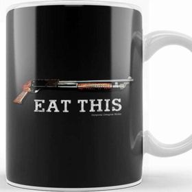 Baskı Dükkanı Aliens Eat This Shotgun Quote Corporal Dwayne Hicks Kupa Bardak