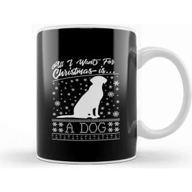 Baskı Dükkanı All I Want for Christmas is a Dog Knit Pattern Kupa