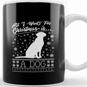 Baskı Dükkanı All I Want for Christmas is a Dog Knit Pattern Kupa