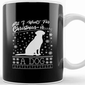 Baskı Dükkanı All I Want for Christmas is a Dog Knit Pattern Kupa