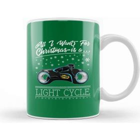 Baskı Dükkanı All I Want For Christmas İs a Light Cycle Tron Kupa Bardak