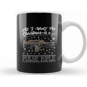 Baskı Dükkanı All I Want For Christmas is a Pulse Rifle Aliens Kupa Bardak