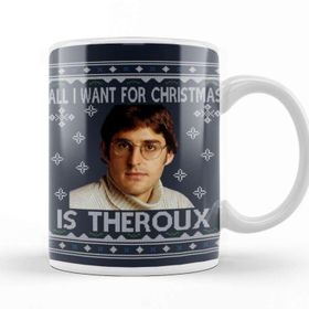 Baskı Dükkanı All I Want For Christmas İs Louis Theroux Knit Pattern Kupa Bardak