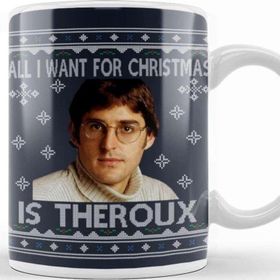 Baskı Dükkanı All I Want For Christmas İs Louis Theroux Knit Pattern Kupa Bardak