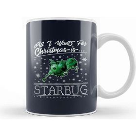 Baskı Dükkanı All I Want For Christmas İs Starbug Red Dwarf Kupa Bardak