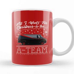 Baskı Dükkanı All I Want For Christmas İs the a Team Kupa Bardak