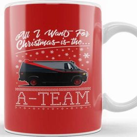 Baskı Dükkanı All I Want For Christmas İs the a Team Kupa Bardak
