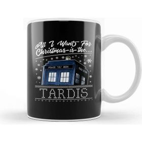 Baskı Dükkanı All I Want For Christmas İs the Tardis Kupa Bardak