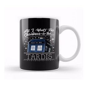 Baskı Dükkanı All I Want For Christmas Is The Tardis Porselen Kupa