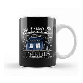 Baskı Dükkanı All I Want For Christmas Is The Tardis Porselen Kupa