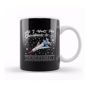 Baskı Dükkanı All I Want For Christmas is Thunderbird 1 Thunderbirds Kupa Bardak