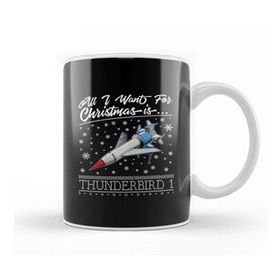 Baskı Dükkanı All I Want For Christmas is Thunderbird 1 Thunderbirds Kupa Bardak