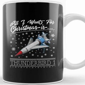 Baskı Dükkanı All I Want For Christmas is Thunderbird 1 Thunderbirds Kupa Bardak