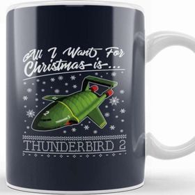 Baskı Dükkanı All I Want For Christmas is Thunderbird 2 Thunderbirds Kupa Bardak
