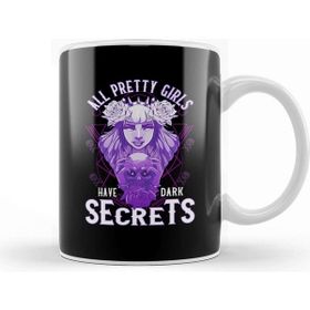 Baskı Dükkanı All Pretty Girls Have Dark Secrets Emo Goth Kupa