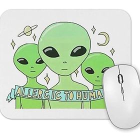 Baskı Dükkanı Allergic To Humans Mouse Pad