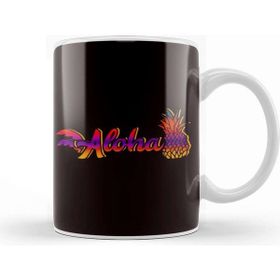 Baskı Dükkanı Aloha Beach Pineapple Hawaii Tropical Summer Ocean Island Kupa Bardak