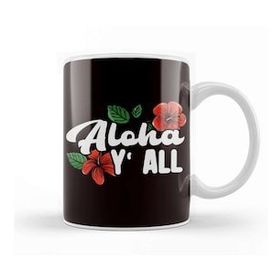 Baskı Dükkanı Aloha Hibiscus Hawaii Ocean Island Summer Vacation Travel Kupa