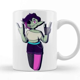 Baskı Dükkanı Alt Zombie Girl Kupa