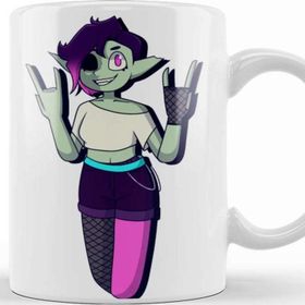 Baskı Dükkanı Alt Zombie Girl Kupa