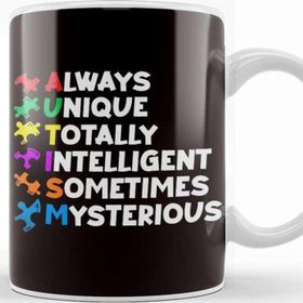Baskı Dükkanı Always Unique Totally Intelligent Mysterious Autism Support Kupa