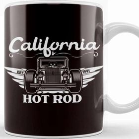 Baskı Dükkanı American California Classic Old Hot Rod Muscle Cars Garage Kupa