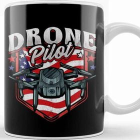 Baskı Dükkanı American Flag Drone Pilot Patriotic Usa Kupa