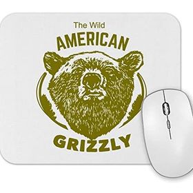 Baskı Dükkanı American Grizzly Mouse Pad