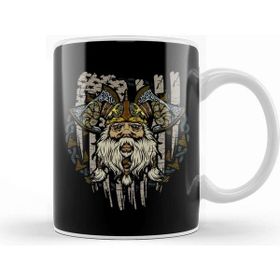 Baskı Dükkanı American Viking Patriotic Norse Myth Historical Kupa