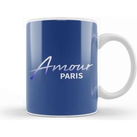 Baskı Dükkanı Amour Paris Slogan Kupa
