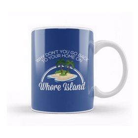 Baskı Dükkanı Anchorman Whore Island Ron Burgundy Kupa Bardak