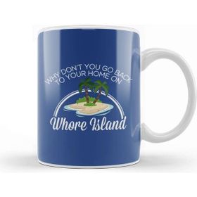Baskı Dükkanı Anchorman Whore Island Ron Burgundy Kupa Bardak
