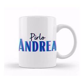 Baskı Dükkanı Andrea Pirlo Vintage Retro Rainbow Style Kupa