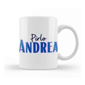 Baskı Dükkanı Andrea Pirlo Vintage Retro Rainbow Style Kupa