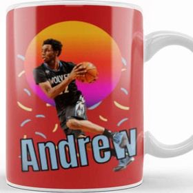 Baskı Dükkanı Andrew Wiggins Vintage Art Legend Basketball Gift Kupa Bardak
