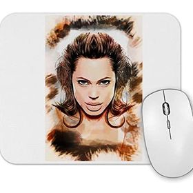 Baskı Dükkanı Angelina Jolie Mouse Pad
