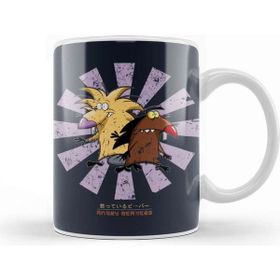 Baskı Dükkanı Angry Beavers Retro Japanese Kupa