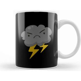 Baskı Dükkanı Angry Cloud With Lightning Thunderstorm Weather Kupa