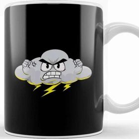Baskı Dükkanı Angry Cloud With Lightning Thunderstorm Weather Kupa