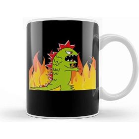 Baskı Dükkanı Angry Godzilla Kupa
