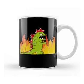 Baskı Dükkanı Angry Godzilla Kupa