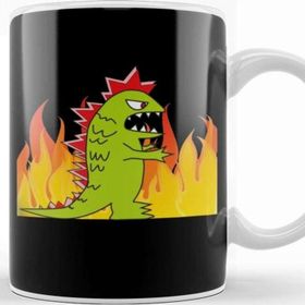 Baskı Dükkanı Angry Godzilla Kupa