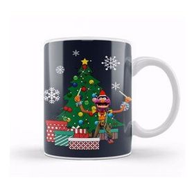 Baskı Dükkanı Animal Around the Christmas Tree Muppets Kupa