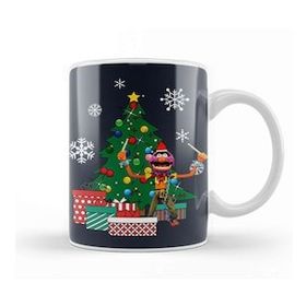 Baskı Dükkanı Animal Around the Christmas Tree Muppets Kupa