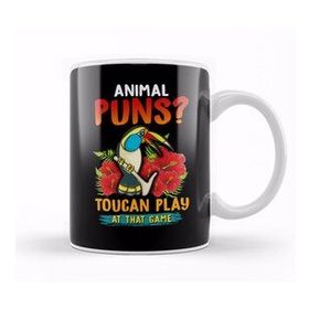 Baskı Dükkanı Animal Puns Toucan Play At That Game Funny Pun Kupa