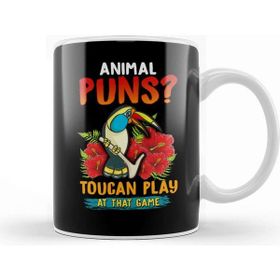 Baskı Dükkanı Animal Puns Toucan Play At That Game Funny Pun Kupa
