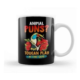 Baskı Dükkanı Animal Puns Toucan Play At That Game Funny Pun Kupa
