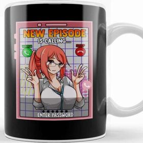 Baskı Dükkanı Anime Girl New Episode Is Calling Sleep Can Wait Porselen Kupa